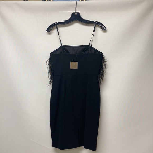 Aidan Mattox strapless feather bodice cocktail dress - Picture 4 of 6